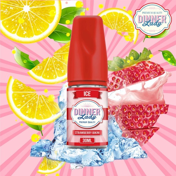 Dinner Lady Strawberry Bikini 30 ML Orjinal Şişe Aroma Dinner Lady Strawberry Bikini 30 ML Orjinal Şişe Aroma