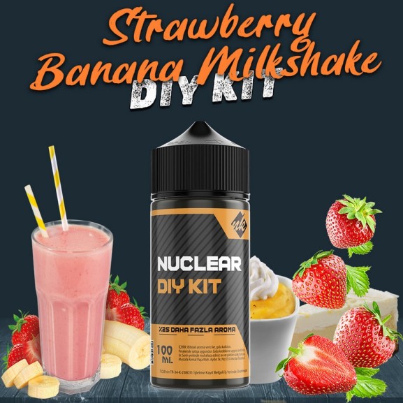 Strawberry Banana Milkshake Dıy Kit Aroma Strawberry Banana Milkshake Dıy Kit Aroma