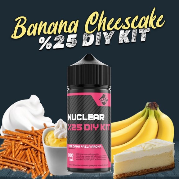 %25 Banana Chesscake Yüksek Aroma Dıy-Kit %25 Banana Chesscake Yüksek Aroma Dıy-Kit