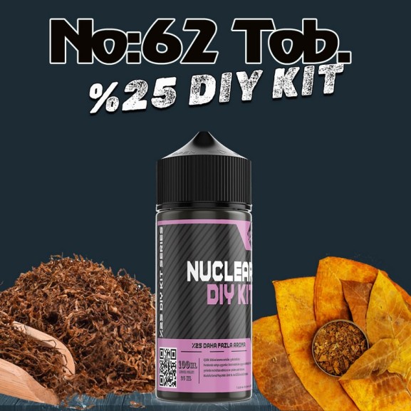 %25 No 62 Tob Yüksek Aroma Dıy-Kit Aroma %25 No 62 Tob Yüksek Aroma Dıy-Kit Aroma