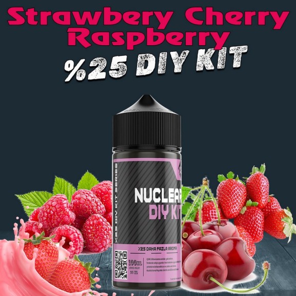 %25 Strawberry Cherry Raspberry Yüksek Aroma Dıy-Kit %25 Strawberry Cherry Raspberry Yüksek Aroma Dıy-Kit