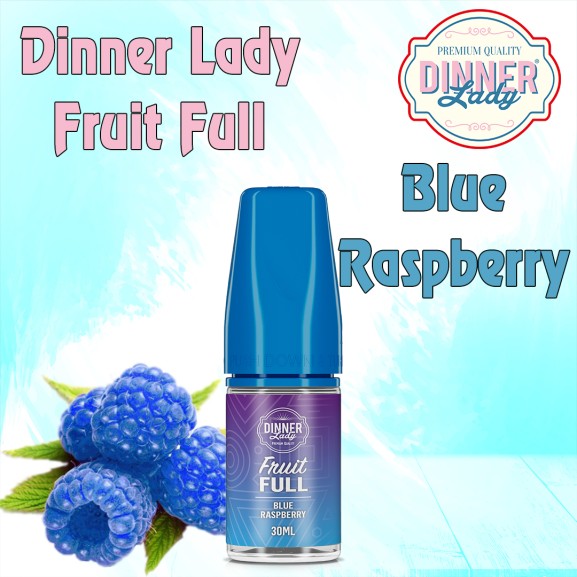 Dinner Lady Fruit Full Blue Raspberry Aroma Orjinal Şişe
