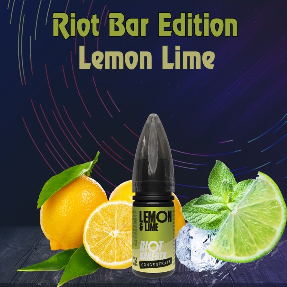 Riot Bar Edition Lemon Lime Aroma Orjinal Şişe Riot Bar Edition Lemon Lime Aroma Orjinal Şişe