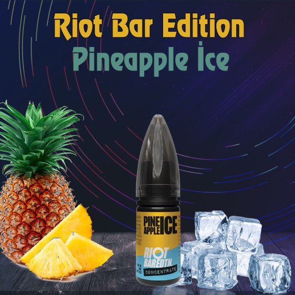 Riot Bar Edition Pineapple İce Aroma Orjinal Şişe Riot Bar Edition Pineapple İce Aroma Orjinal Şişe