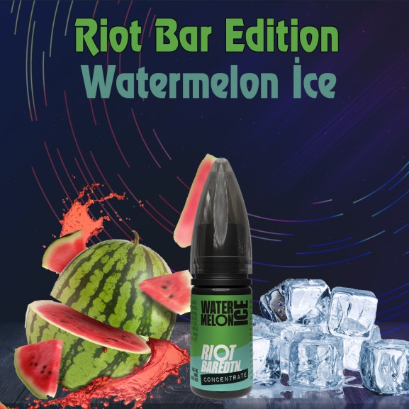 Riot Bar Edition Watermelon İce Aroma Orjinal Şişe Riot Bar Edition Watermelon İce Aroma Orjinal Şişe