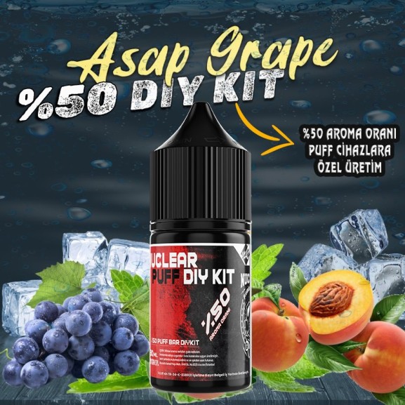 %50 Puff - Bar Dıy Kit Aroma Asap Grape %50 Puff - Bar Dıy Kit Aroma Asap Grape