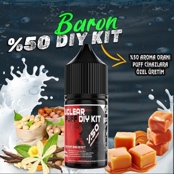 %50 Puff - Bar Dıy Kit Aroma Baron %50 Puff - Bar Dıy Kit Aroma Baron