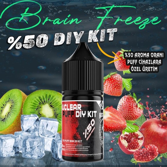 %50 Puff - Bar Dıy Kit Aroma Brain Freeze %50 Puff - Bar Dıy Kit Aroma Brain Freeze