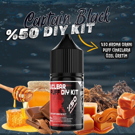 %50 Puff - Bar Dıy Kit Aroma Captain Blacke %50 Puff - Bar Dıy Kit Aroma Captain Blacke