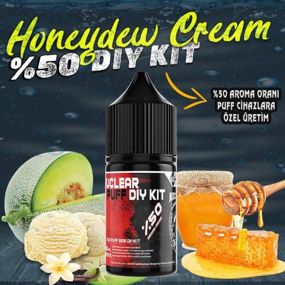 %50 Puff - Bar Dıy Kit Aroma Honeydew Cream %50 Puff - Bar Dıy Kit Aroma Honeydew Cream