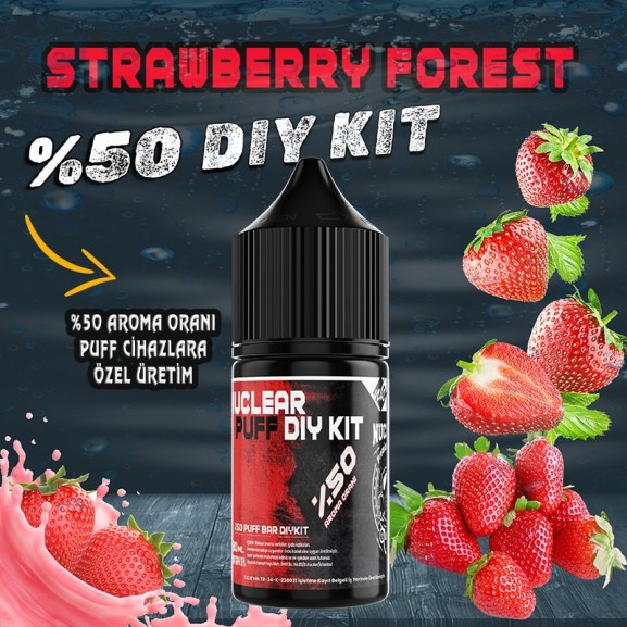 %50 Puff - Bar Dıy Kit Aroma Strawberry Forest %50 Puff - Bar Dıy Kit Aroma Strawberry Forest