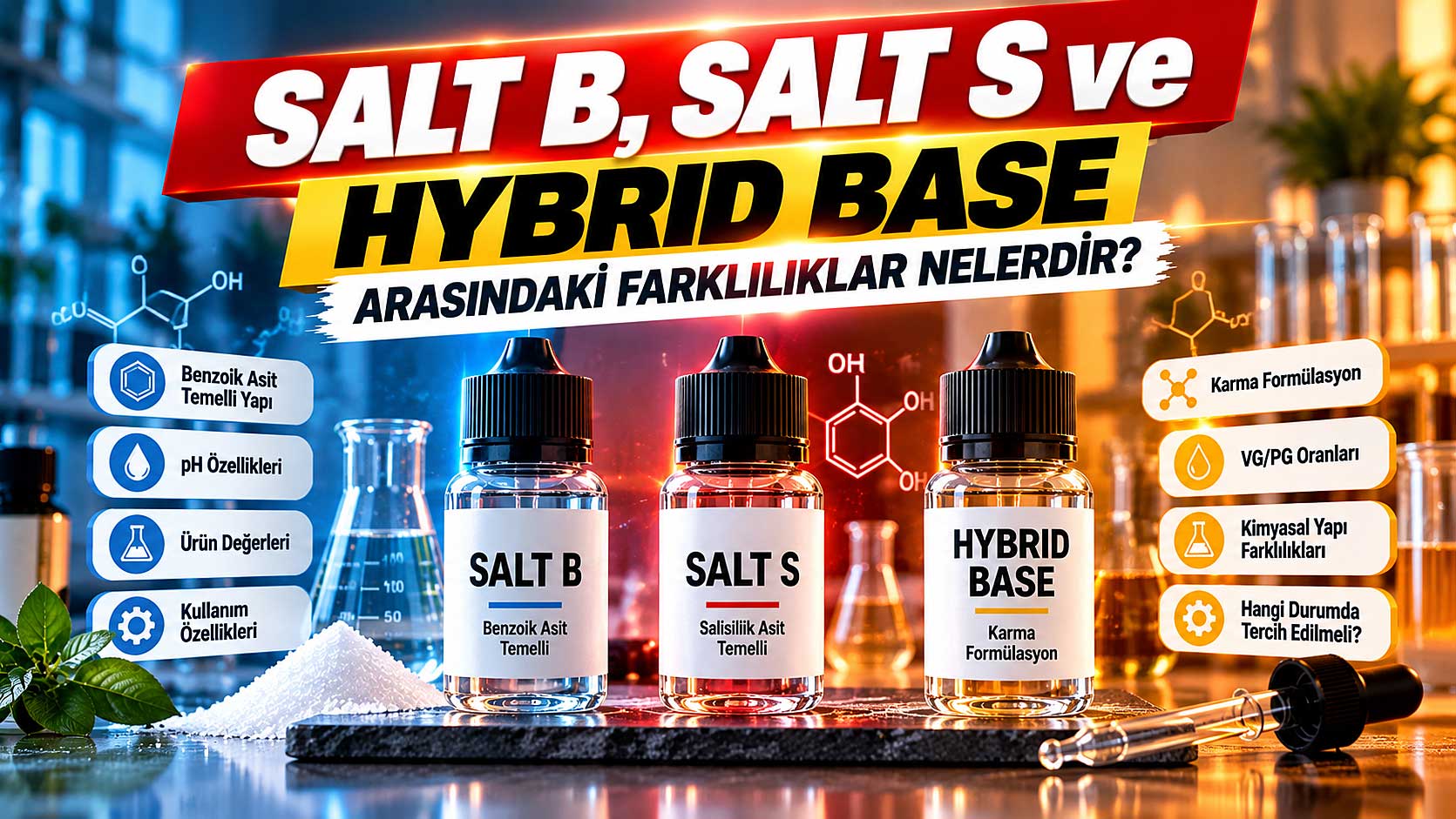 Salt B, Salt S ve Hybrid Base Arasındaki Farklılıklar Nelerdir?