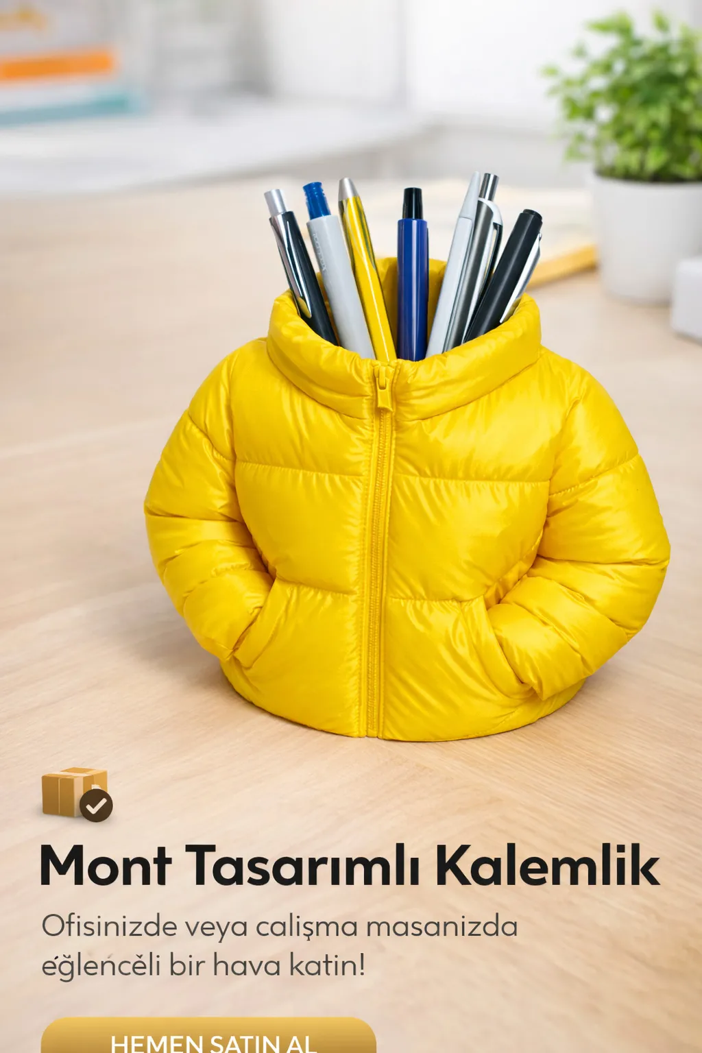 3D Baskı Mont Tasarımlı Dekoratif Masaüstü Kalemlik