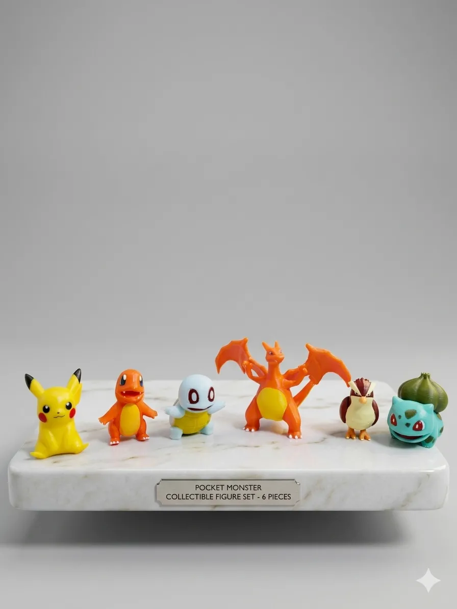 3d Baskı Pokemon Mini Figür 4-5 Cm Koleksiyonluk Dekoratif Oyuncak Pikachu Bulbasaur Charmander Squirtle Pidgey