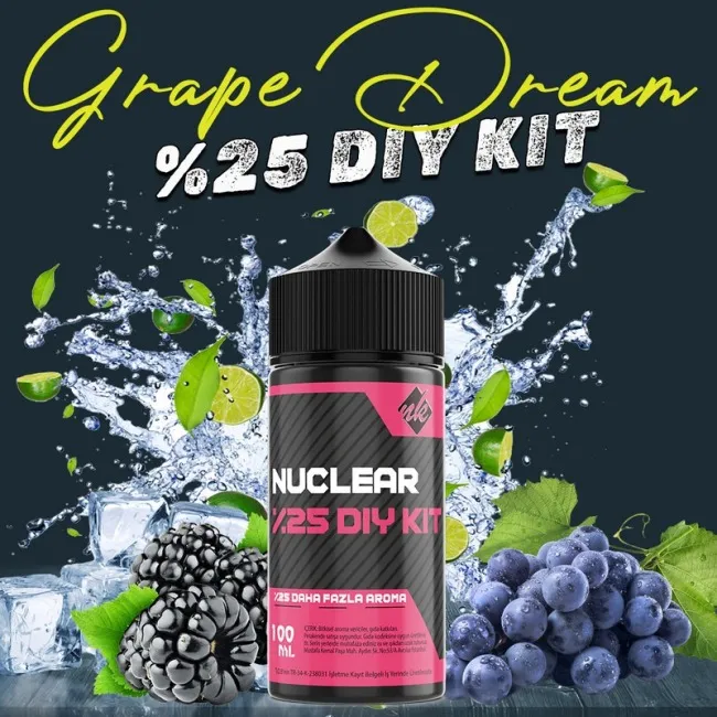 %25 Grape Dream Yüksek Aroma Dıy-Kit
