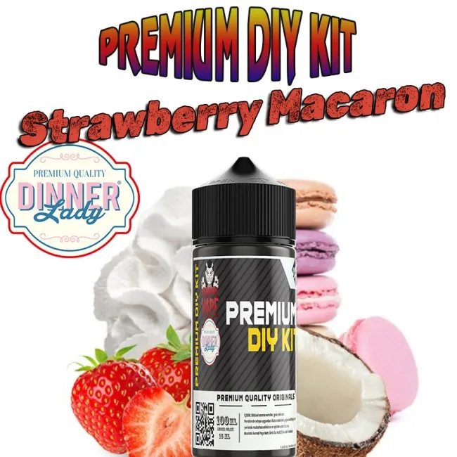 Dinner Lady Strawberry Macaron Dıy Kit Aroma