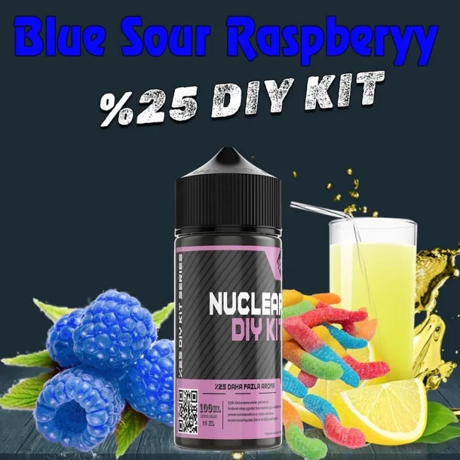 %25 Blue Sour Raspberry Yüksek Aroma Dıy-Kit Vamp Series