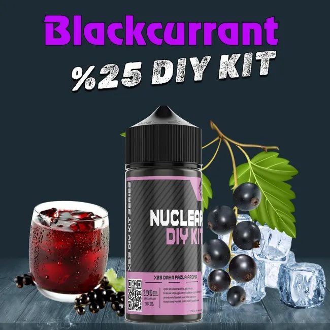 %25 Blackcurrant İce Yüksek Aroma Dıy-Kit 