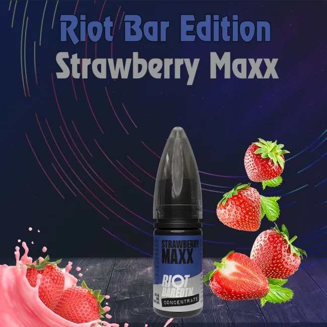 Riot Bar Edition Strawberry Maxx Aroma Orjinal Şişe