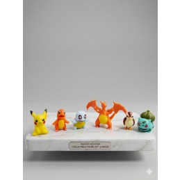 3d Baskı Pokemon Mini Figür 4-5 Cm Koleksiyonluk Dekoratif Oyuncak Pikachu Bulbasaur Charmander Squirtle Pidgey