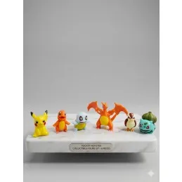 3d Baskı Pokemon Mini Figür 4-5 Cm Koleksiyonluk Dekoratif Oyuncak Pikachu Bulbasaur Charmander Squirtle Pidgey