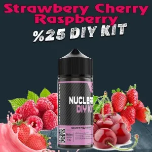 %25  Strawberry Cherry Raspberry Yüksek Aroma Dıy-Kit 