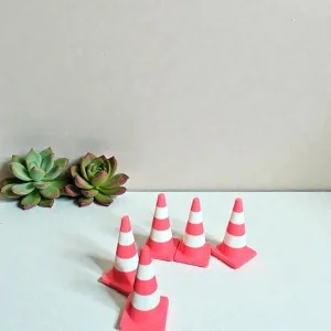 3D Baskı Mini Trafik Duba| Oyuncak Duba | Trafik Eğitim Aksesuarı | Maket, Araba Seti 4 cm