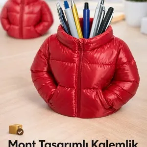 3d Baskı Mont Tasarımlı Kalemlik – Dekoratif Masaüstü Kalemlik – Ofis ve Çalışma Masası Organizer